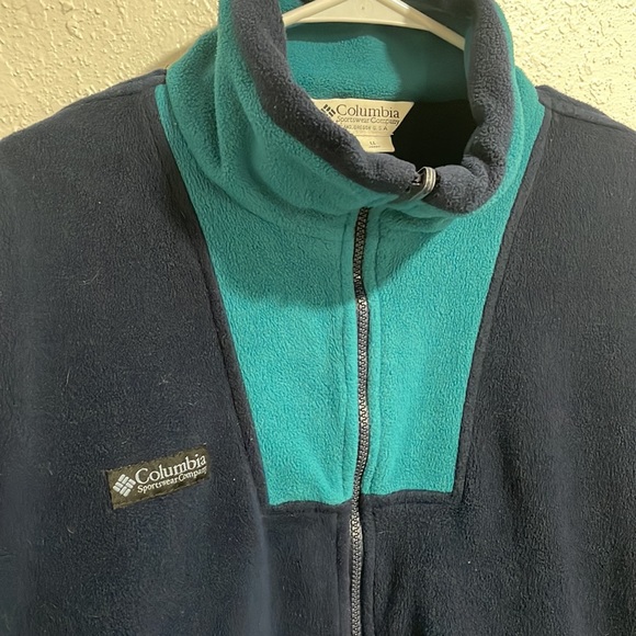 Columbia fleece blue jacket vintage outdoor - Picture 2 of 3